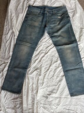 G-Star Slim Straight Washed Blue Jeans